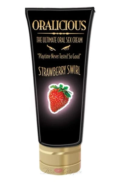 Oralicious: The Ultimate Oral Sex Cream, 2 oz. Tube - Strawberry