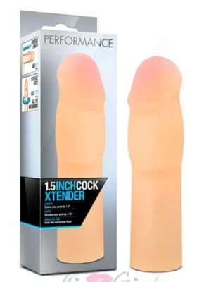 1.5-inch Penis Extender Sleeve Penis Girth Increase - Beige