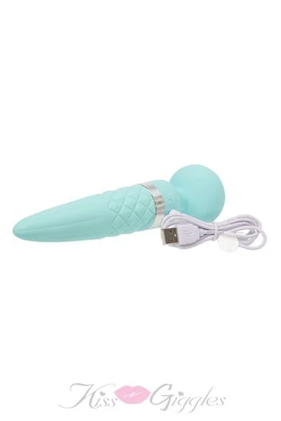 Body Massager Wand G-spot stimulator with Rounded Head - Sultry Teal