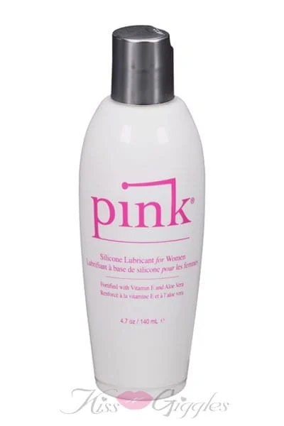 Pink Silicone Lubricant for Women - 4.7 Oz / 140 Ml