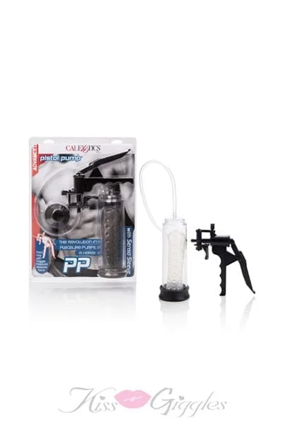 Pistol Pump With Senso Sleeve - Clear - Penis Enhancer