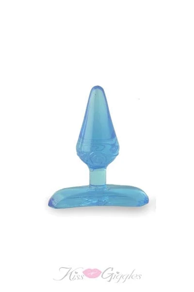 Play with Me Hard Candy Soft Flexible Butt Plug - Blue