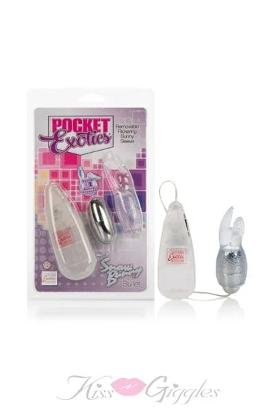 Pocket Exotics Snow Bunny Bullet - Clear