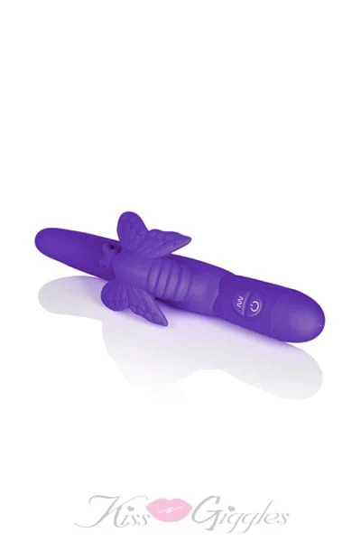 Posh 10-function Silicone  Fluttering Butterfly - Purple