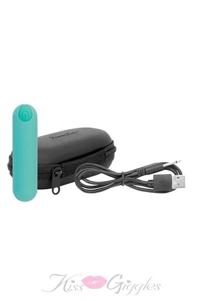 3 Inch Essentials Rechargeable Bullet Vibrator - Teal