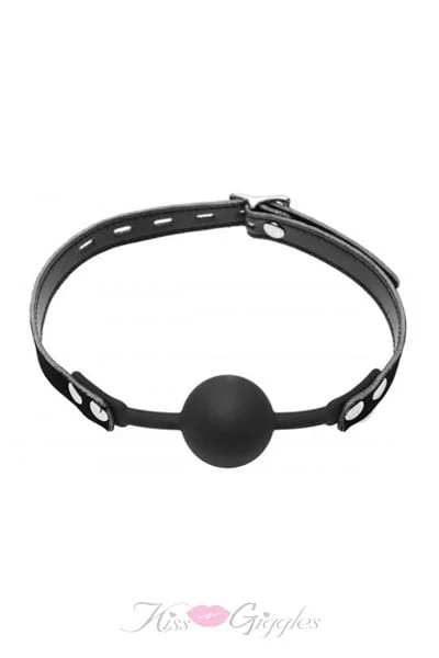 Premium hush ball silicone comfort forming locking ball gag