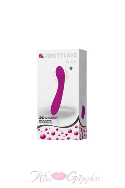 Curve vibrator purple vibrating sex toy pretty love tony - purple