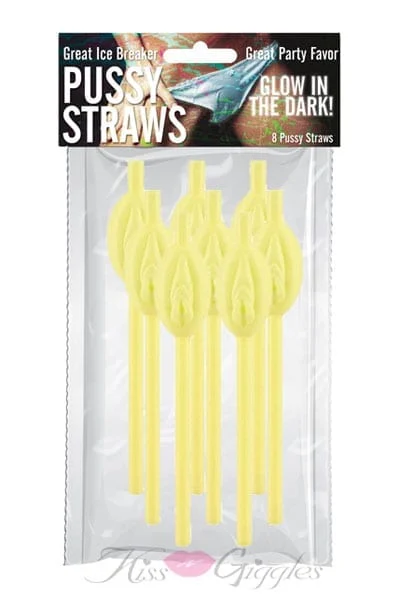 Pussy Straws - Glow in the Dark