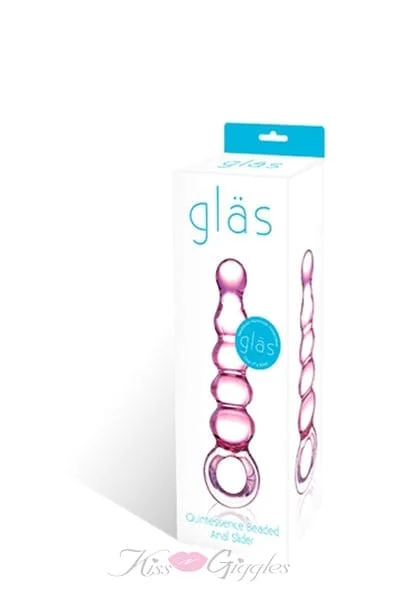 Quintessence Beaded Anal Slider - Microwavable Anal Glass Beads