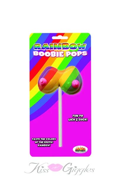 Rainbow Boobie Pops - 1.48 Oz.
