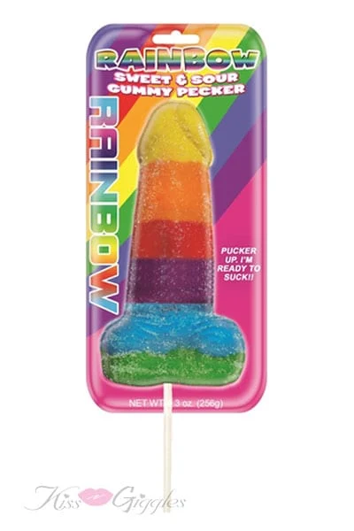 Rainbow Sweet & Sour Gummy Pecker