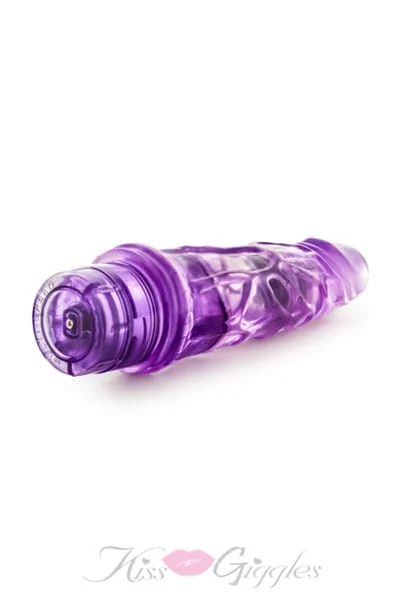 Realistic bendable realistic wireless cock vibrator - purple