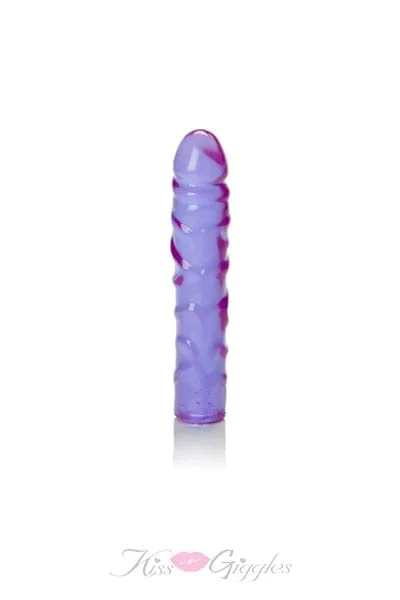 Relative Gel Jr. Dong 7.5-inch - Jelly Soft and Flexible - Purple