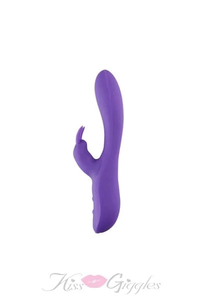 10 Function Rabbit Vibrator with Easy Touch Controls - Purple