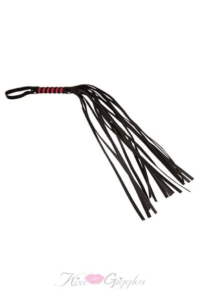 Sex And Mischief Red And Black Stripe Flogger