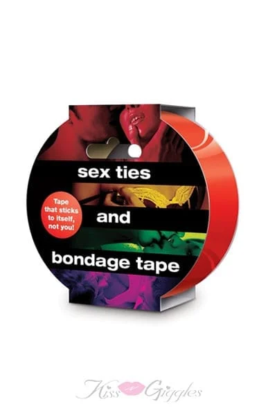 Sex Ties And Bondage Tape For Restraint Play - Red