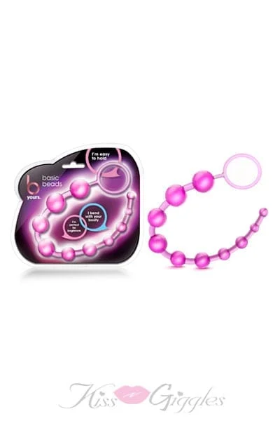 Pink Anal Beads - 10 Beads - Anal Toys & Stimulators