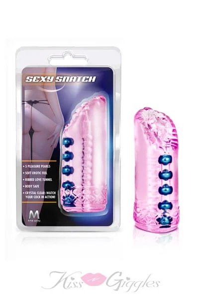 Sexy sleek pleasure pearls Masturbator Sleeve - Pink