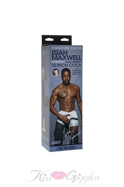 Signature Cocks - Isiah Maxwell - 10 Inch Ultraskyn Cock With Removable Vac-U-Lock Suction Cup