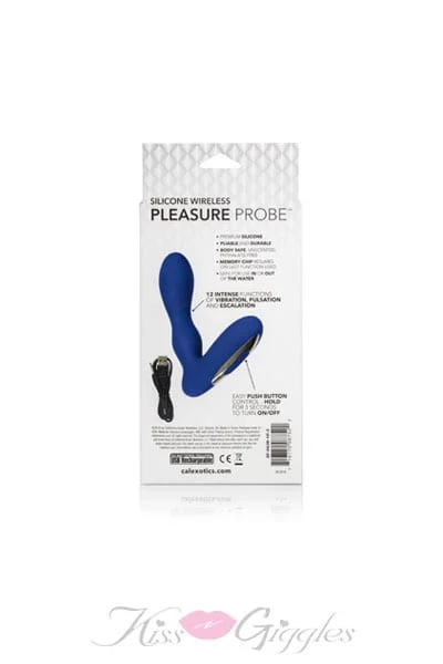 Silicone Wireless Pleasure Probe - Blue