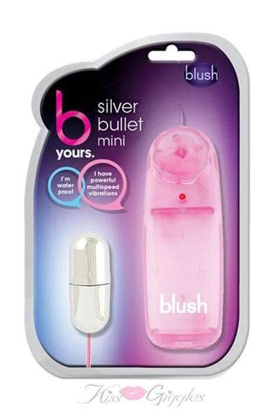 Silver Bullet Vibrator Clitoral Mini Vibrator with Remote Control - Pearl Pink