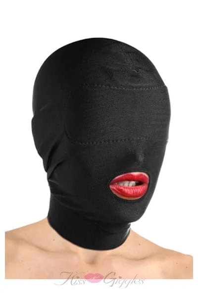 Spandex Hood W/padded Eyes and Open Mouth