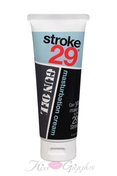 Stroke 29 Masturbation Cream - Unscented and Flavor Free - 3.3 oz.