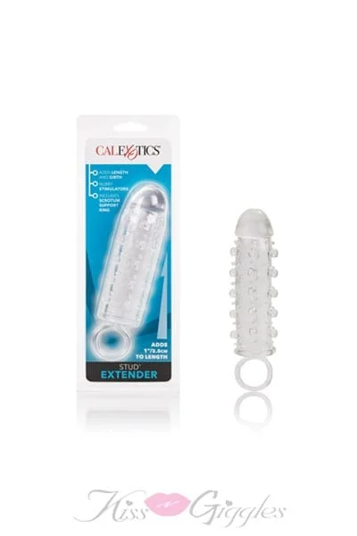 Stud Extender With Stretchy Soft Support Ring - Clear