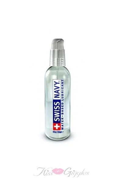 Swiss Navy Water Based Lube - Leak Proof Bottle - 4 oz.