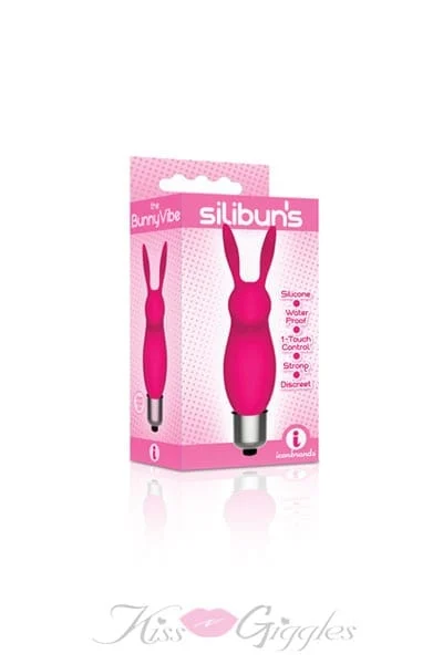 The 9's Silibus Silicone Bunny Bullet - Pink