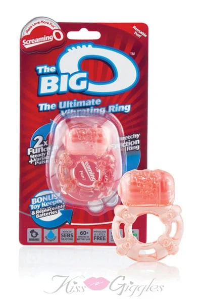Vibrating Cock Ring The Big O Multi-Speed - Color Beige