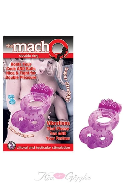 The Macho Double Ring - Purple