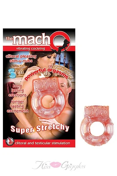 The Macho Vibrating Cockring - Flesh
