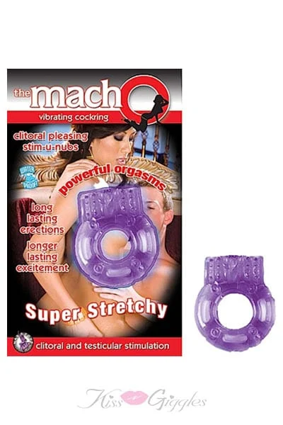 The Macho Vibrating Cockring - Purple