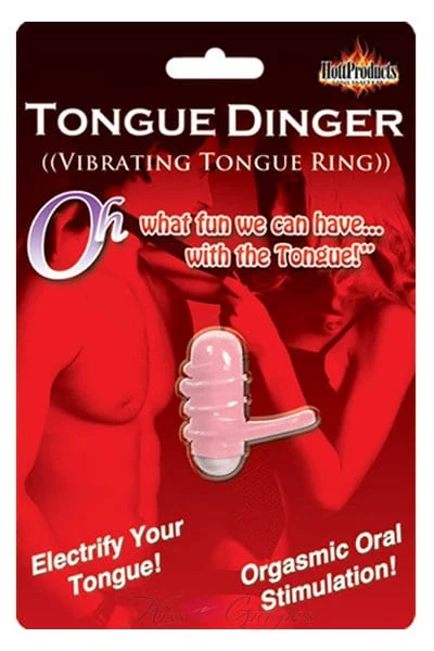 Tongue Dinger - Stretchy Vibrating Tongue Ring - Oral Pleasure