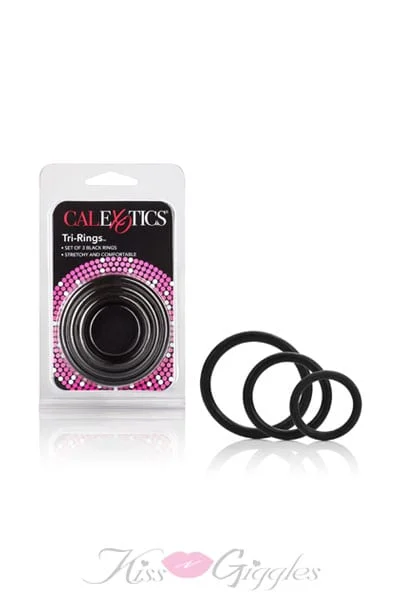 Tri Rings - Black - Includes medium, large, and extra large