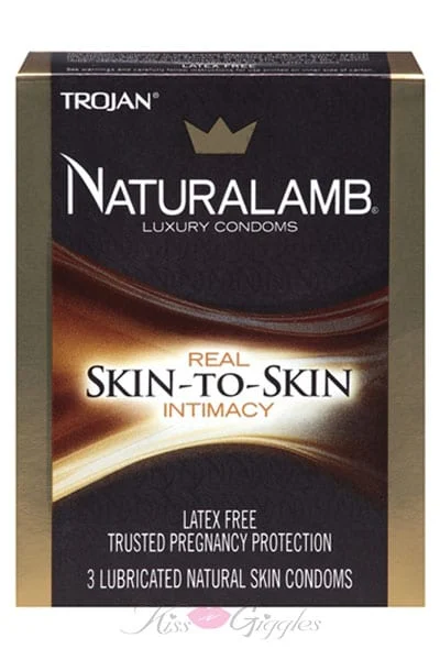 Trojan Naturalamb Skin Lubricated - 3 Pack