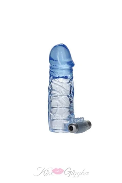 Up Extend It Up Vibrating Extension Sleeve - Blue