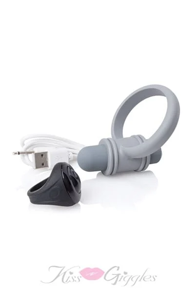 Very Sexy Stretchy Rechargeable Silicone Perineum Ring - Grey