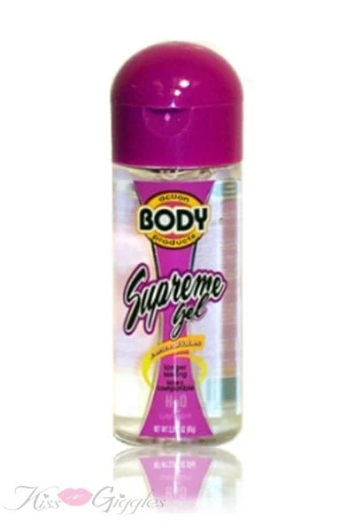 Water-Based Lubricant Body Action Supreme Gel - 2.3 Oz