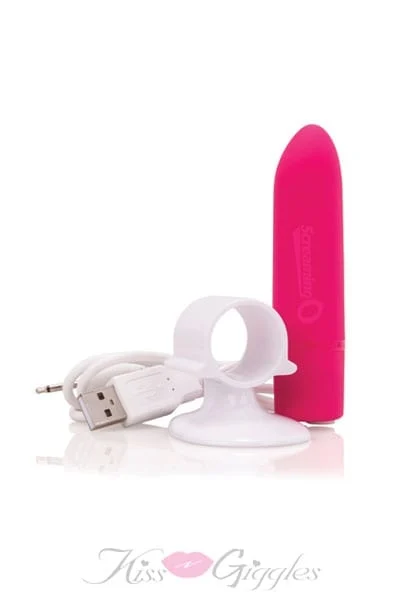Waterproof and rechargeable 20 function vibrator - pink