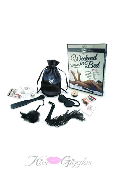 Weekend in bed game kit for lovers card game, feather tickler and more!!