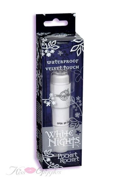White Nights Pocket Rocket - Velvet Touch Waterproof - White