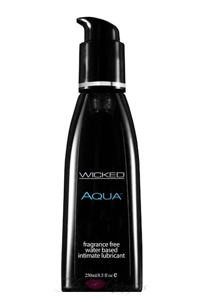 Wicked Aqua Fragrance Free Water-based Lubricant - 8.5 Fl. Oz.