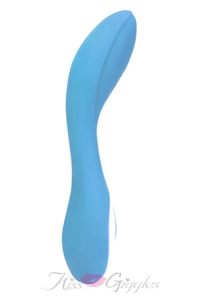 Wonderlust Serenity Sensually Shaped Curve G Spot Vibrator - Blue
