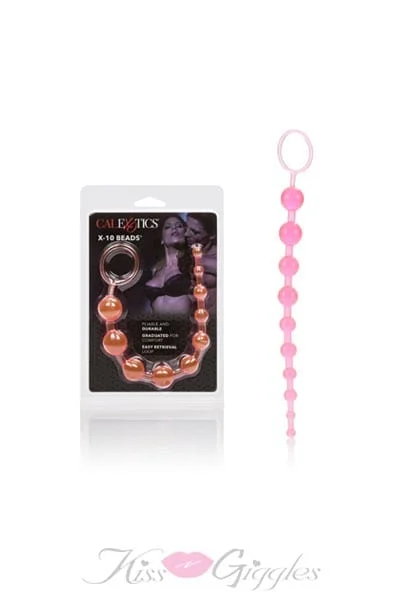 X-10 Anal Beads - Easy to use anal pleasure - Pink
