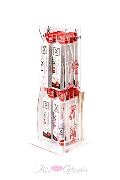 X on the Lips Buzzing Lip Balm - 16 Piece Tower Display - Assorted Flavors