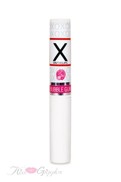 X on the lips lip balm - bubble gum -. 75 oz.