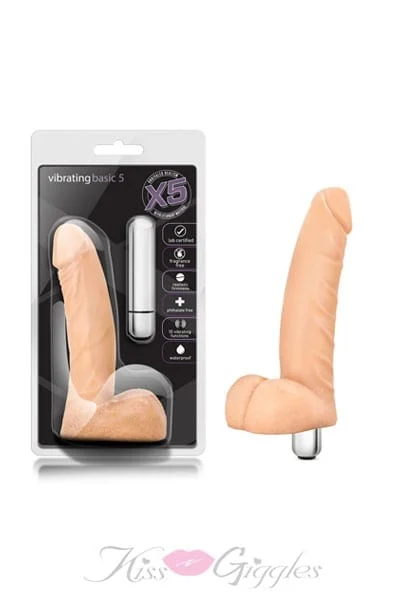 5.5 Inch Realistic Cock 10 Vibrating Function Multi-Speed Vibrator