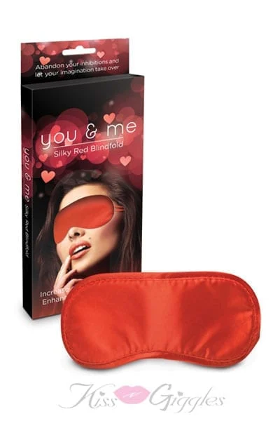 You & Me Silky Soft Red Blindfold Couples Sensual Play